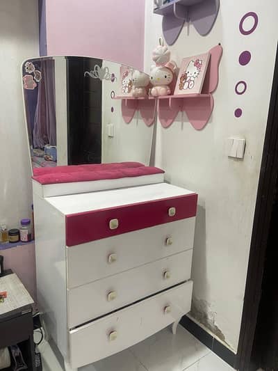 Imported wood dressing table with mirror for sale