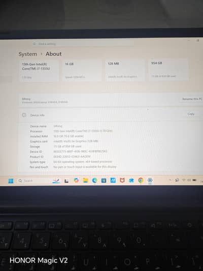 i7 13gen intel core under warranty 12/2025 make