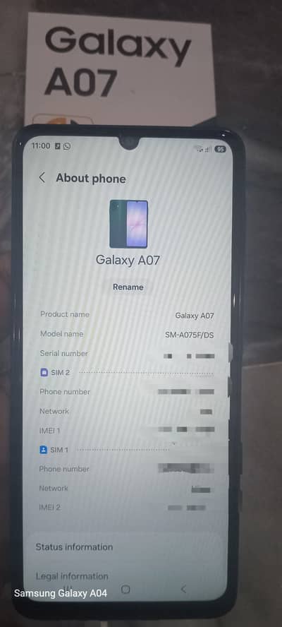 samsung  A 07 5 G    (  4.64  )