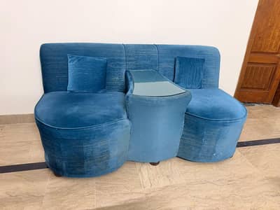 sofa with table