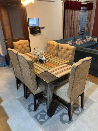 Pure Sheesham Wood  6 Seater Dining Table
