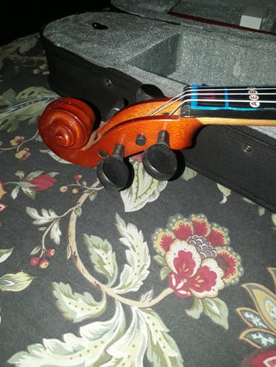 violin  with bow, hard case rosin and shoulder piece