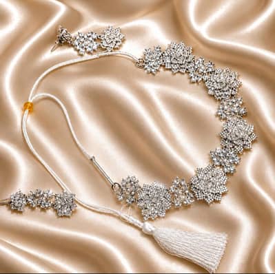 Silver Crystal Wedding Jewelry