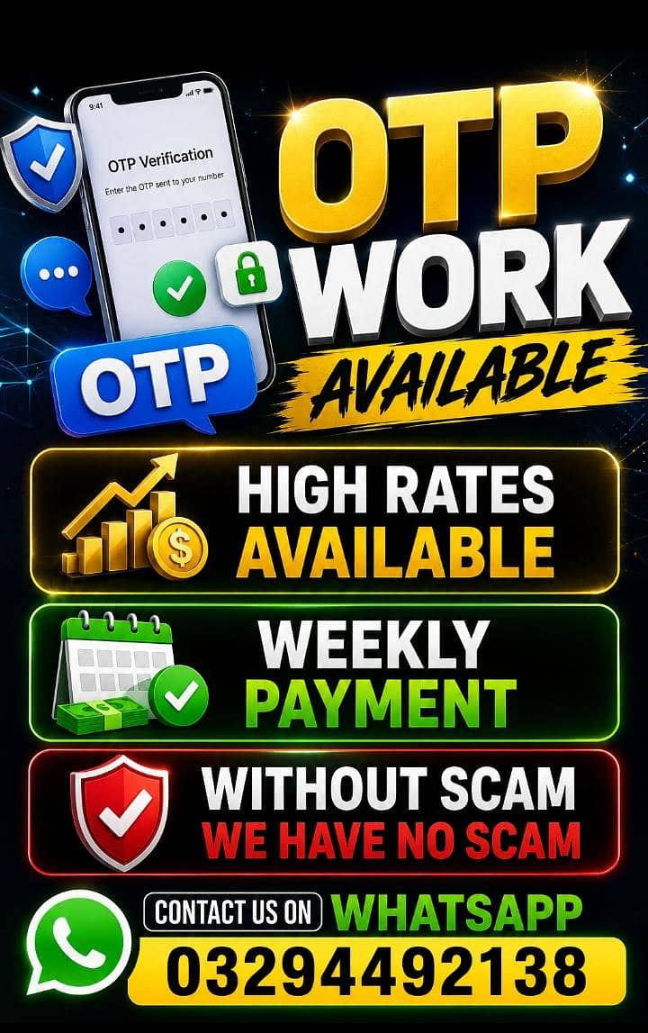 OTP WORK AVAILABLE 0