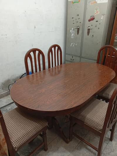 Dining Table Set With Six Chairs