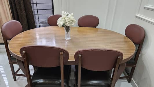 Wood Made Dinning with chairs