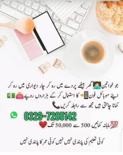 Online work/part time jobs/flexibility of time/work available