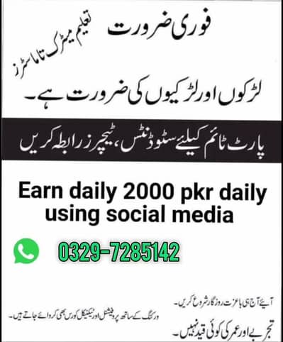 Online work/part time jobs/flexibility of time/work available
