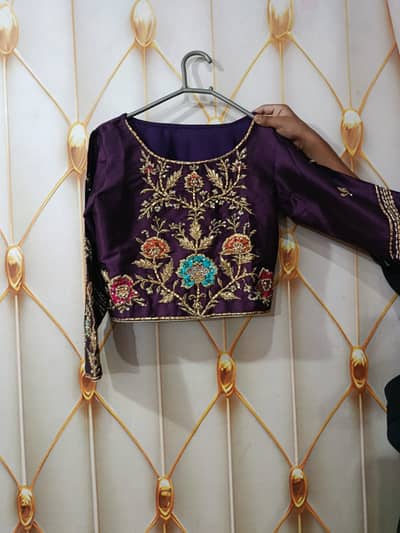Royal Purple Designer Wedding Dress