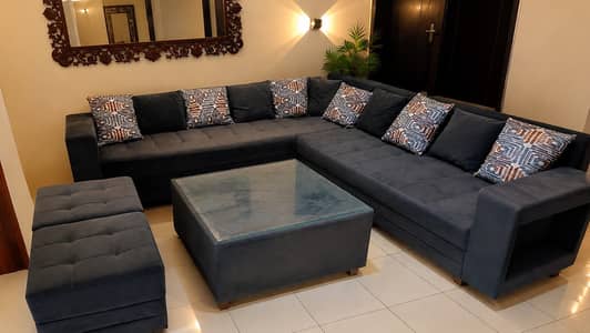 Complete L Shaped Sofa Set