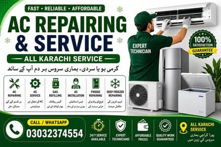 AC Repair Ac Service Ac Installation & Dc Inverter Card Repairing