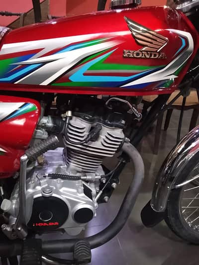 honda cg 125 2023 model available for sale in excellent  condition.