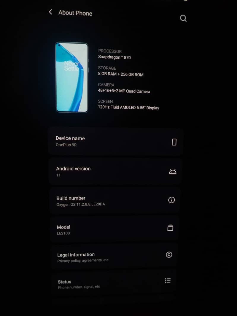 One Plus 9R 0