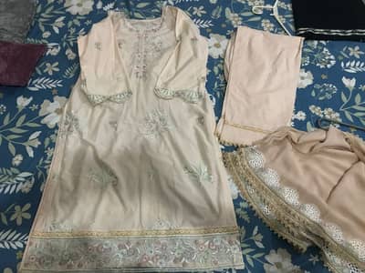 cross stich embrodied suit