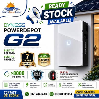 DYNESS BATTERY 5KW IP66 & 10KW 14KW 16KW IP20 IP65, Stack 100A 280A