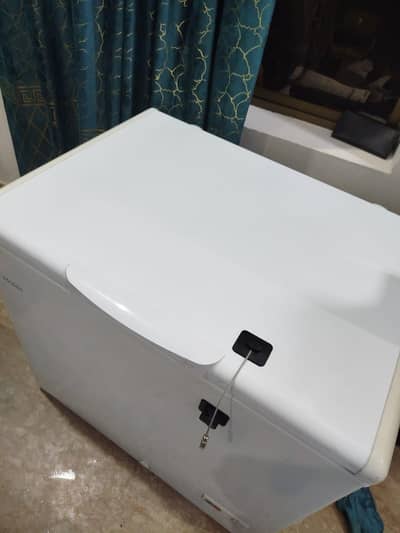 haier single door freezer almost new