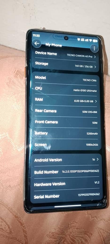 Tecno CAMON 40 Pro 5