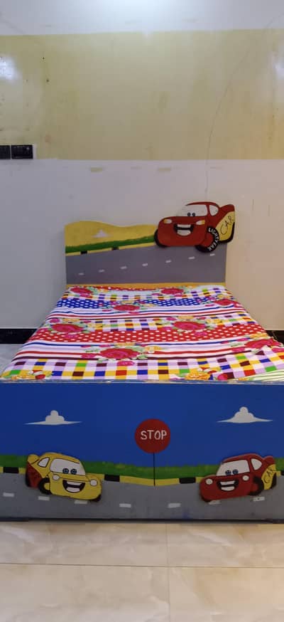 wooden kids bed 