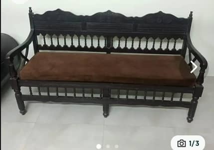 The pure wooden sofa