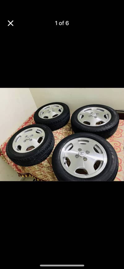 Honda oem rims 14 inches with almost brand new tyres