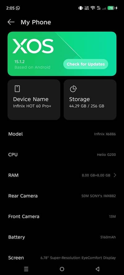 Infinix hot 60 pro plus 8/256 complete box 10/10