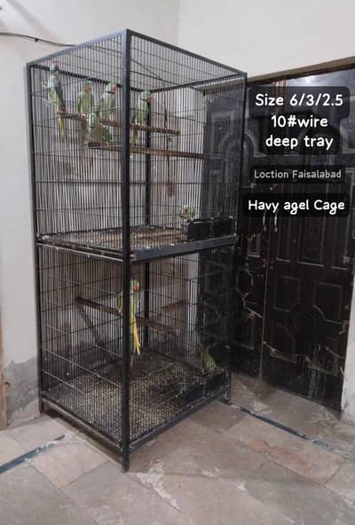Raw parrot breeding cage
