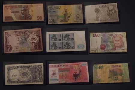 World Different Currency Notes 