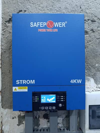 4kw hybrid inverter along with 2 tall tubular batteries 1800 for sale
