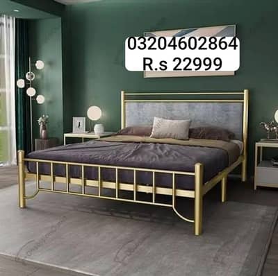 Double Bed//iron Furniture//Iron double bed//Bed set//03204602864