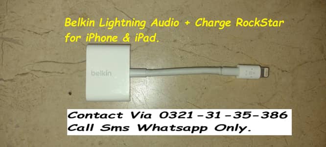 original belkin lightning audio adapter for iphone & ipad