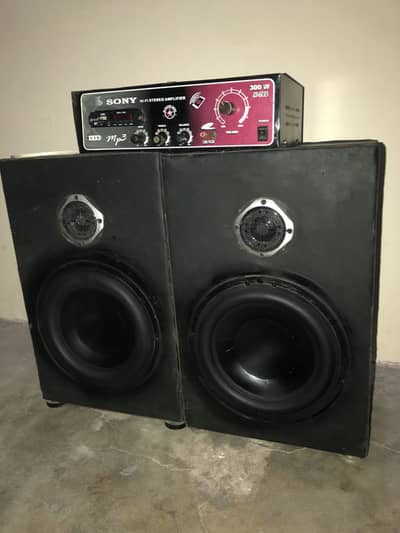 Pioneer subwoofer 10” spkr with amplifier