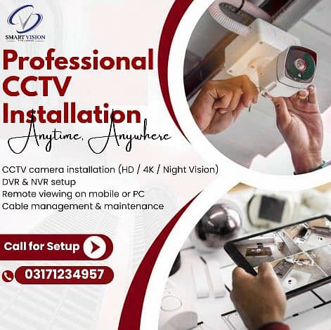 Professional CCTV Camera Installation & Security System Services 0