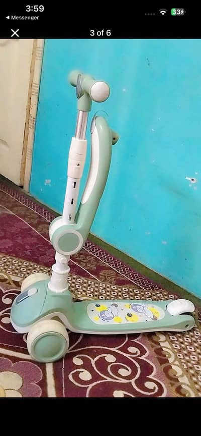 Kids scooty scooter almost new final 5k