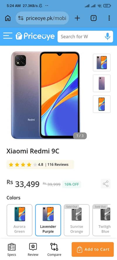 Xiaomi Redmi 9C 10/10 4/64 no. repiar no. change 10/10