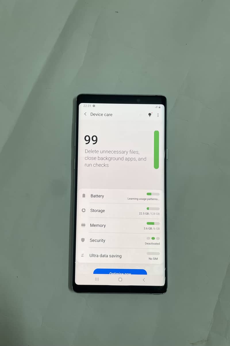 Samsung note 9 8
