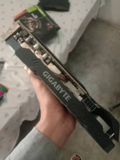 Nvidia 1660 ti with box of 1660 super thermal paste repasted