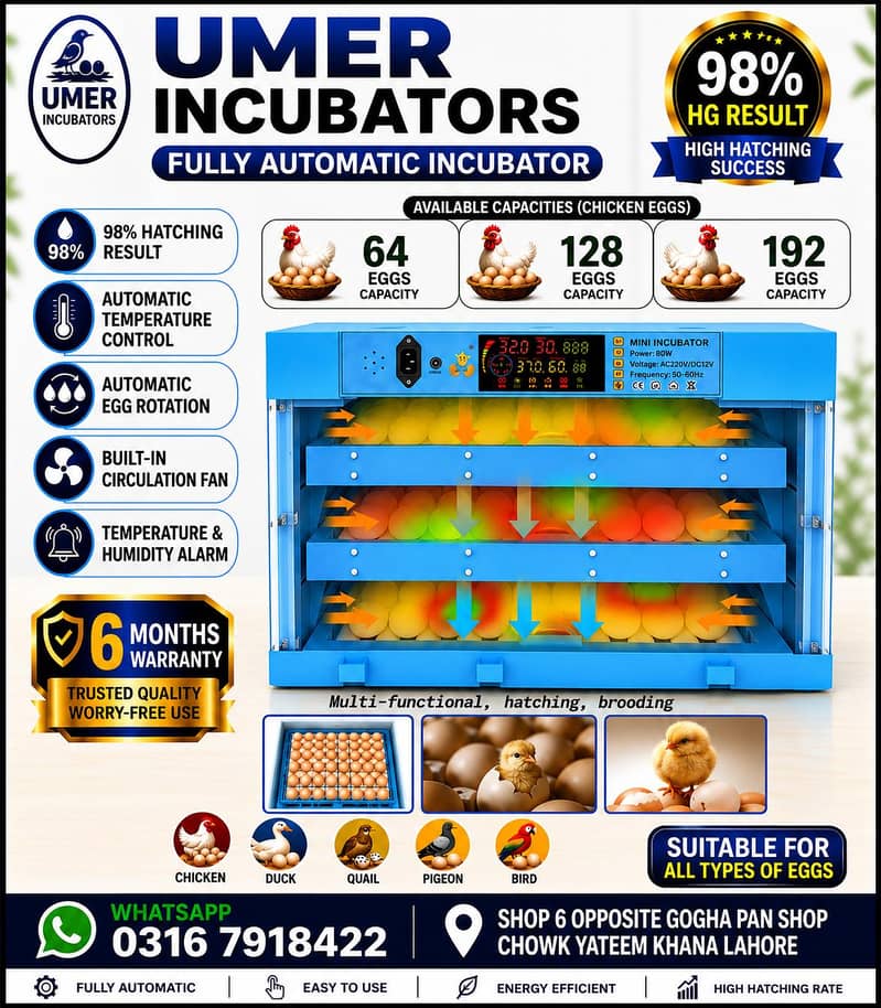 Automatic Egg Incubator | Egg Hatching Machine | Incubator | Brooder 5