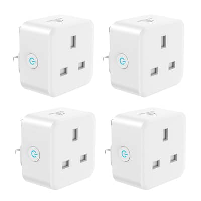 valuelights 2 Pack  UK 3-Pin Plugs,Smart Plug, 13A WiFi Smart Plug