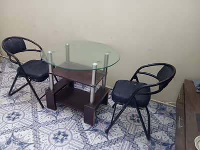 Table with two chairs