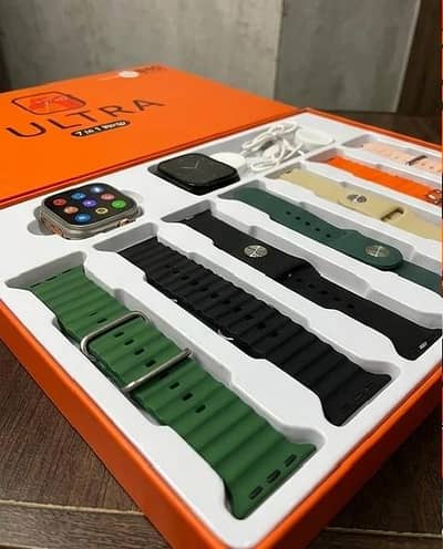 Ultra Smart Watch 7 in 1 Straps Combo Set - Free Delivery (Hanis Tech)
