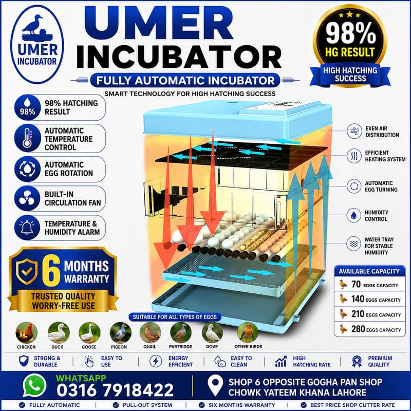 Automatic Egg Incubator | Egg Hatching Machine | Incubator | Brooder 6