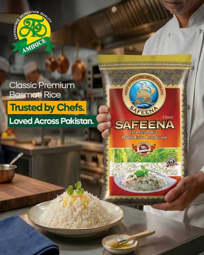 Kainat Rice 1121 Basmati Double Steam Extra Long Grain Safeena 20KG. .