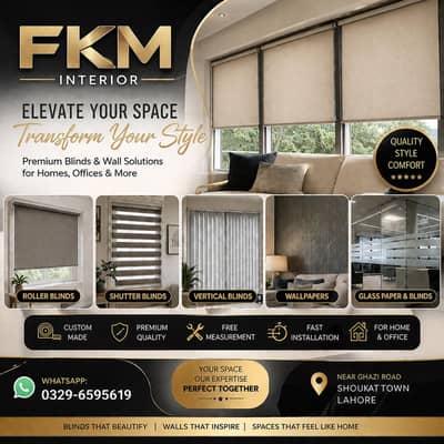 Premium Blinds & Wallpaper Solutions in Lahore | FKM Interior