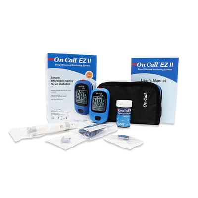 ONCALL EZ 2 GLUCOMETER WITH 10 FREE STRIPS