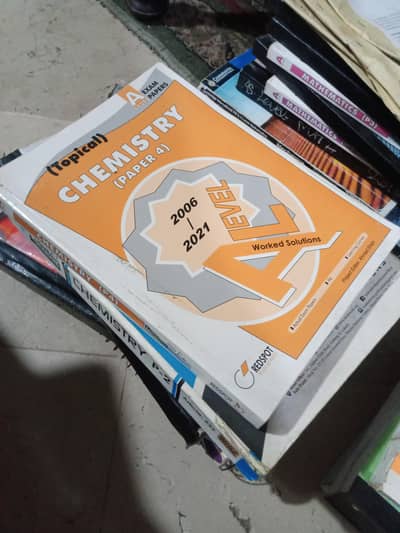 O - level/igcse and A - level books and past papers + entry test books