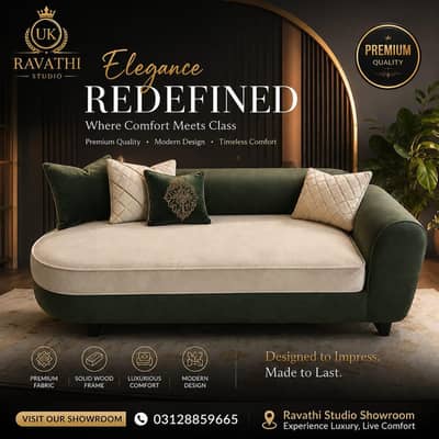 modern curved luxury sofa