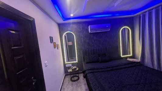 One bed vip luxury apartment available for daily basis in bahria town Lahore for couples and families.