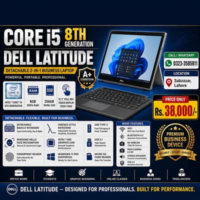 2 in 1 Detachable series laptop + tab