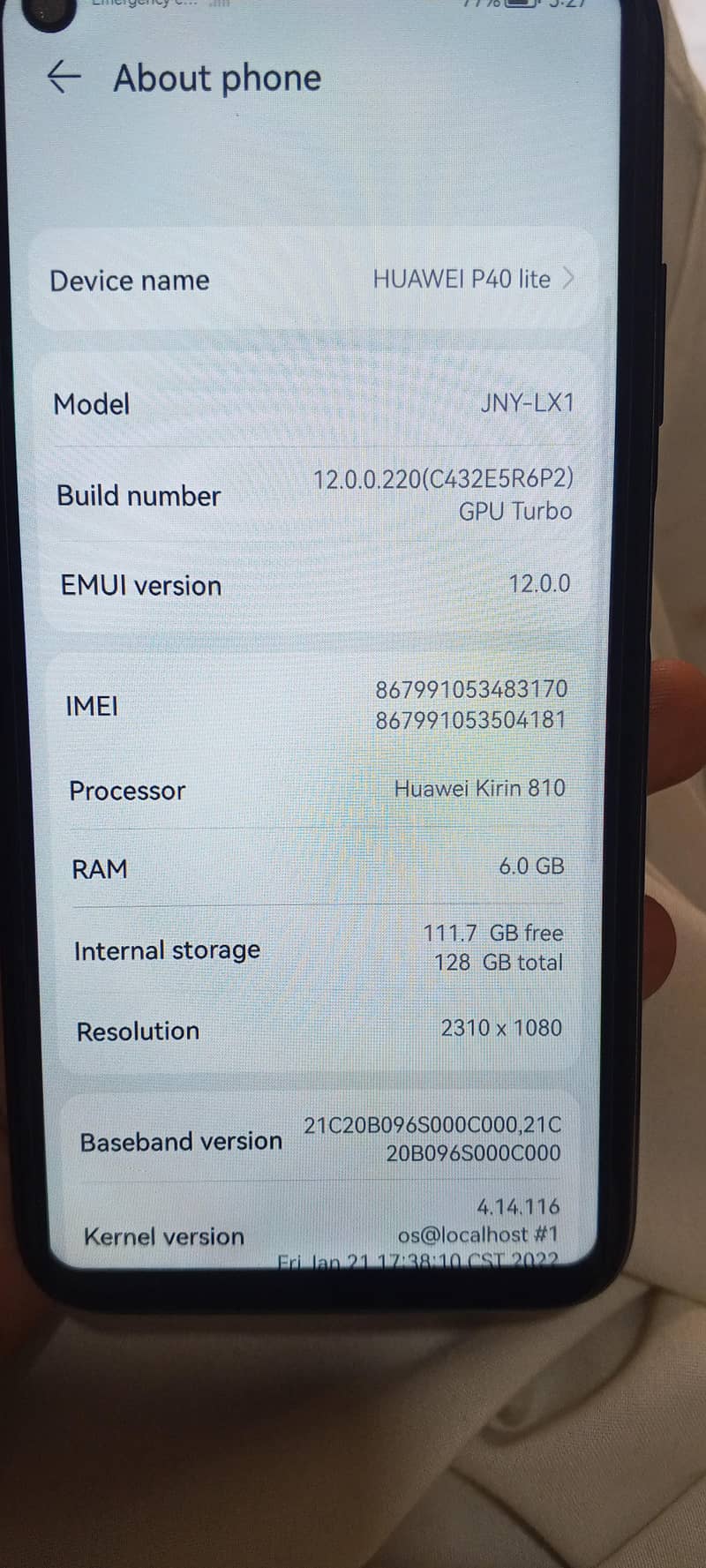 Huawei P40 Lite 2