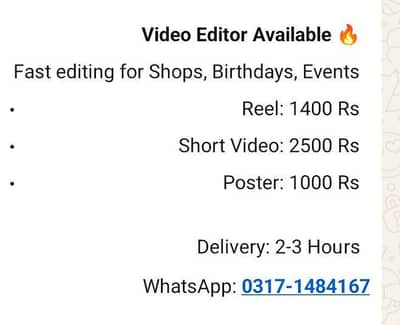 professional video editing and photo editing